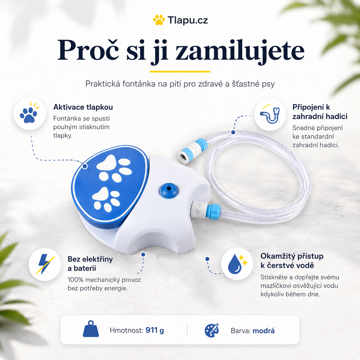 Tlapu™ PawSplash: Venkovní fontána pro psy